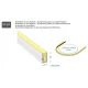 Neon Flex Πλαγίου Φωτισμού 15x8 14.4 Watt/m 24V IP67 RGBW- 5 Μέτρα - Cubalux