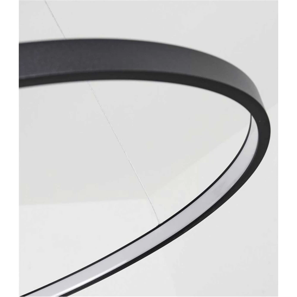 ΚΥΚΛΟΣ ΑΛΟΥΜΙΝΙΟΥ 1200MM ΜΕ ΚΑΛΥΜΜΑ ΟΠΑΛ - ΦΩΤΙΣΜΟΣ ΕΣΩΤΕΡΙΚΑ - ΜΑΥΡΟ- Cubalux