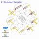9-σε-1 Κονέκτορας IP20/65 για μονόχρωμη ταινία led SMD/COB πλάτους 5mm - Τεμ. - Cubalux