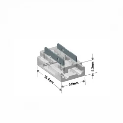 9-σε-1 Κονέκτορας IP20/65 για μονόχρωμη ταινία led SMD/COB πλάτους 8mm - Τεμ.. - Cubalux