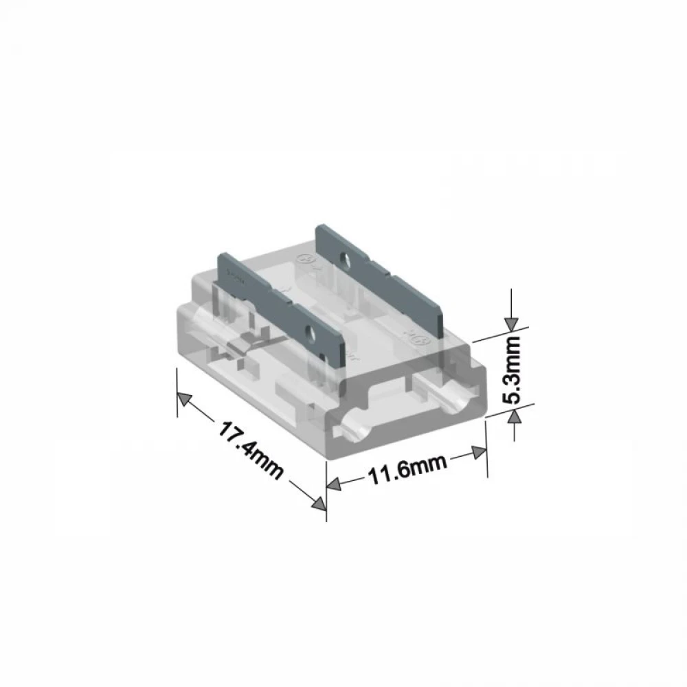 9-σε-1 Κονέκτορας IP20/65 για μονόχρωμη ταινία led SMD/COB πλάτους 10mm - Τεμ - Cubalux