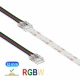 Κονέκτορας παροχής IP20/65 με καλώδιο 15cm για RGBW ταινία led COB πλάτους 12mm - Τεμ. - Cubalux