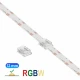Ενδιάμεσος κονέκτορας IP20/65 για RGBW ταινία led COB πλάτους 12mm - Τεμ. - Cubalux