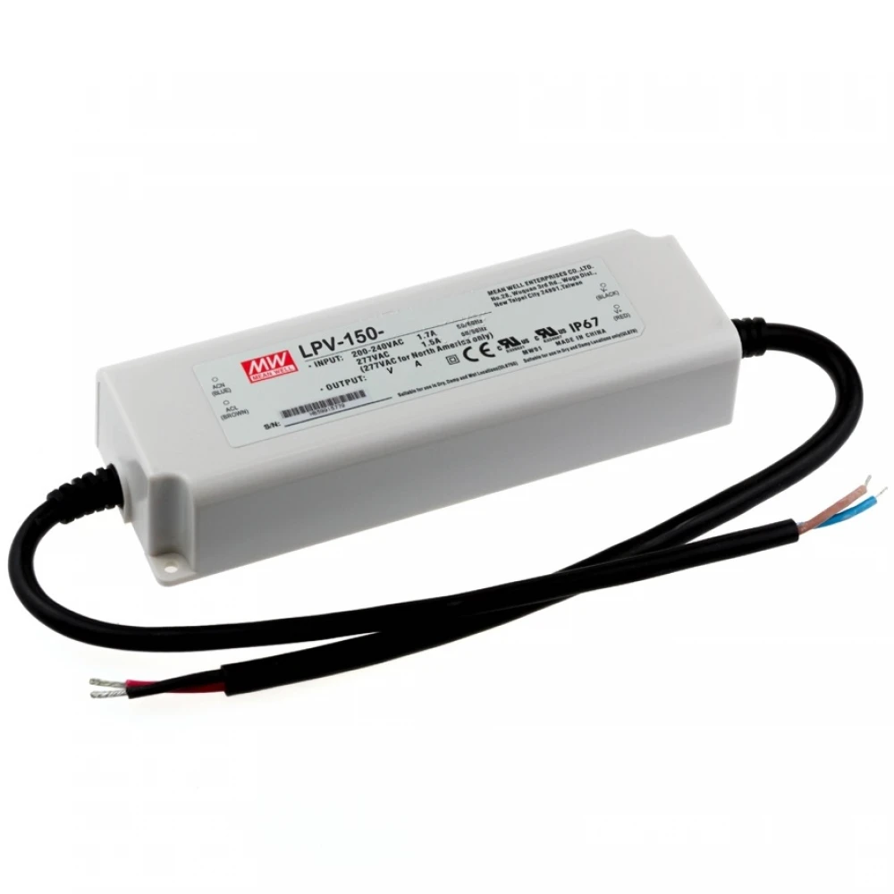 MEAN WELL LPV SERIES ― Σταθερής Τάσης 150 Watt 12 Vdc IP67
