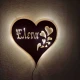 Custom LED Φωτιστικό Τοίχου Καρδιά - Χειροποίητο Φωτιστικό Από Ξύλο 40x40 cm