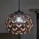 Laser Cut Φωτιστικό κρεμαστό σε απόχρωση καρυδιάς από ξύλο συμήδα PINE CONE