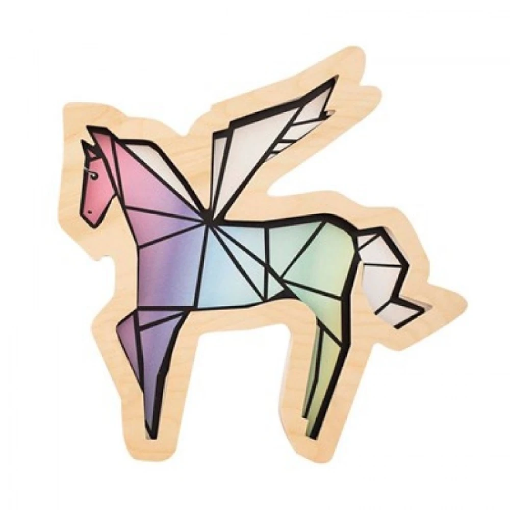 LED Απλίκα PEGASUS Ξύλινο 8W 3000K 220V 38cm Πήγασος Παιδικό - MiLagro