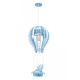 Παιδικό Φωτιστικό Γαλάζιο Αεροστατο με κρεμαστό Αρκουδάκι 1xE27 - MiLagro