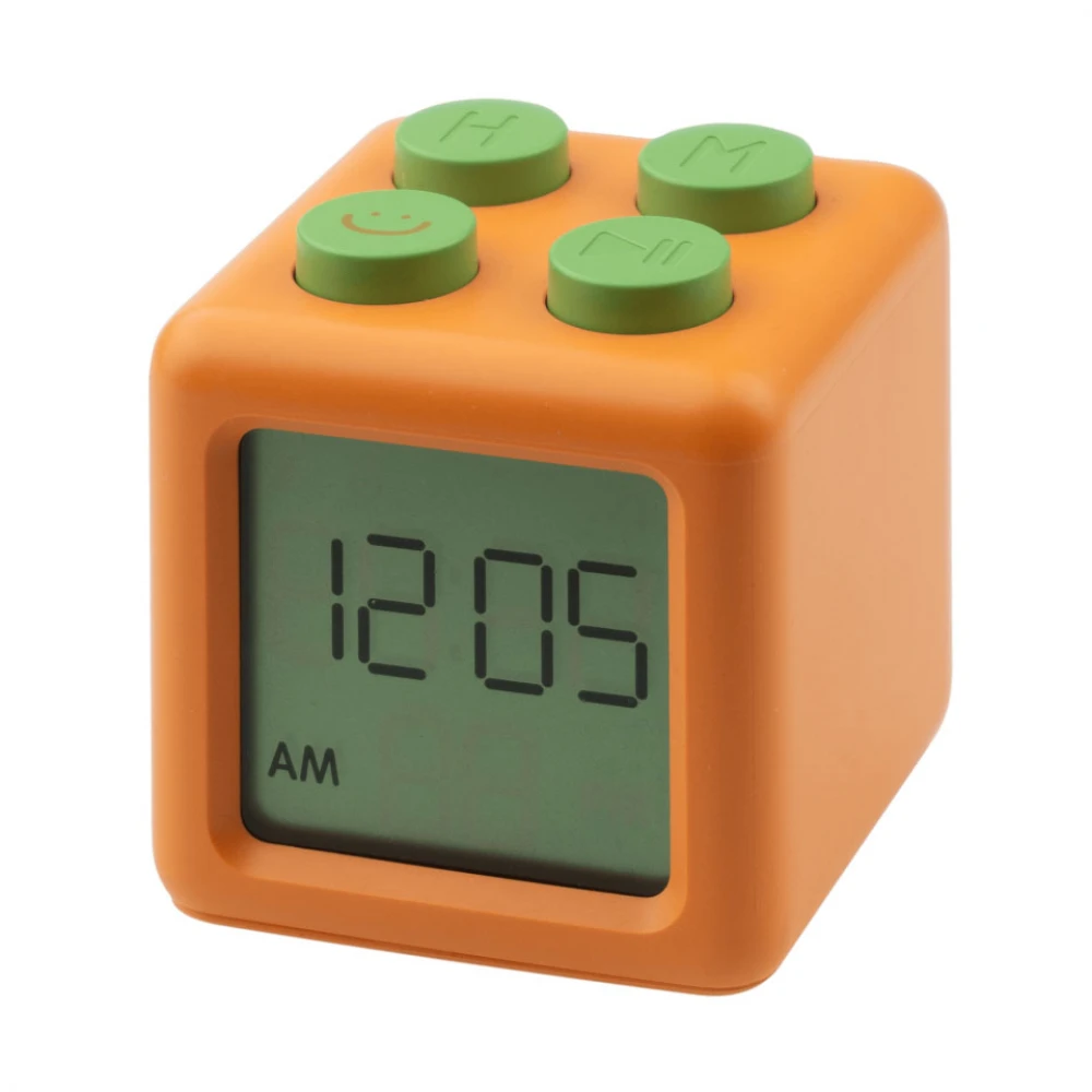 Ηλεκτρονικό Ξυπνητήρι Τουβλάκι Πορτοκαλί