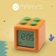 Ηλεκτρονικό Ξυπνητήρι Τουβλάκι Πορτοκαλί