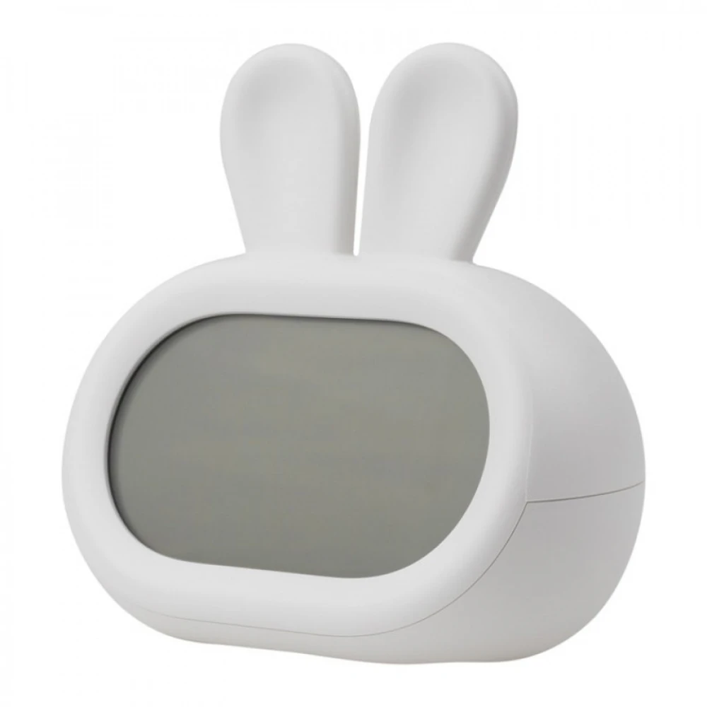 Φωτιζόμενο Ηλεκτρονικό Ξυπνητήρι Λαγουδάκι Λευκό
