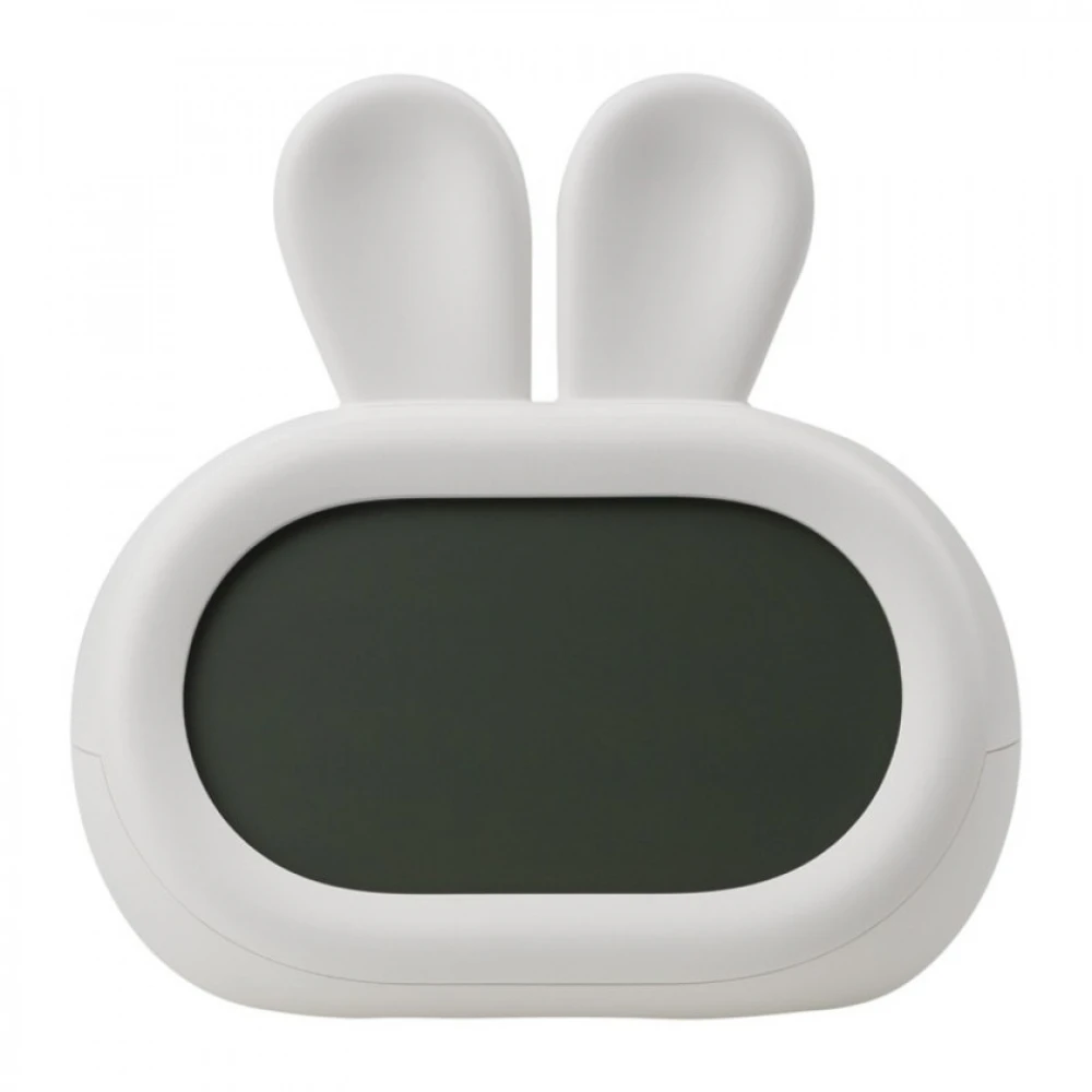 Φωτιζόμενο Ηλεκτρονικό Ξυπνητήρι Λαγουδάκι Λευκό