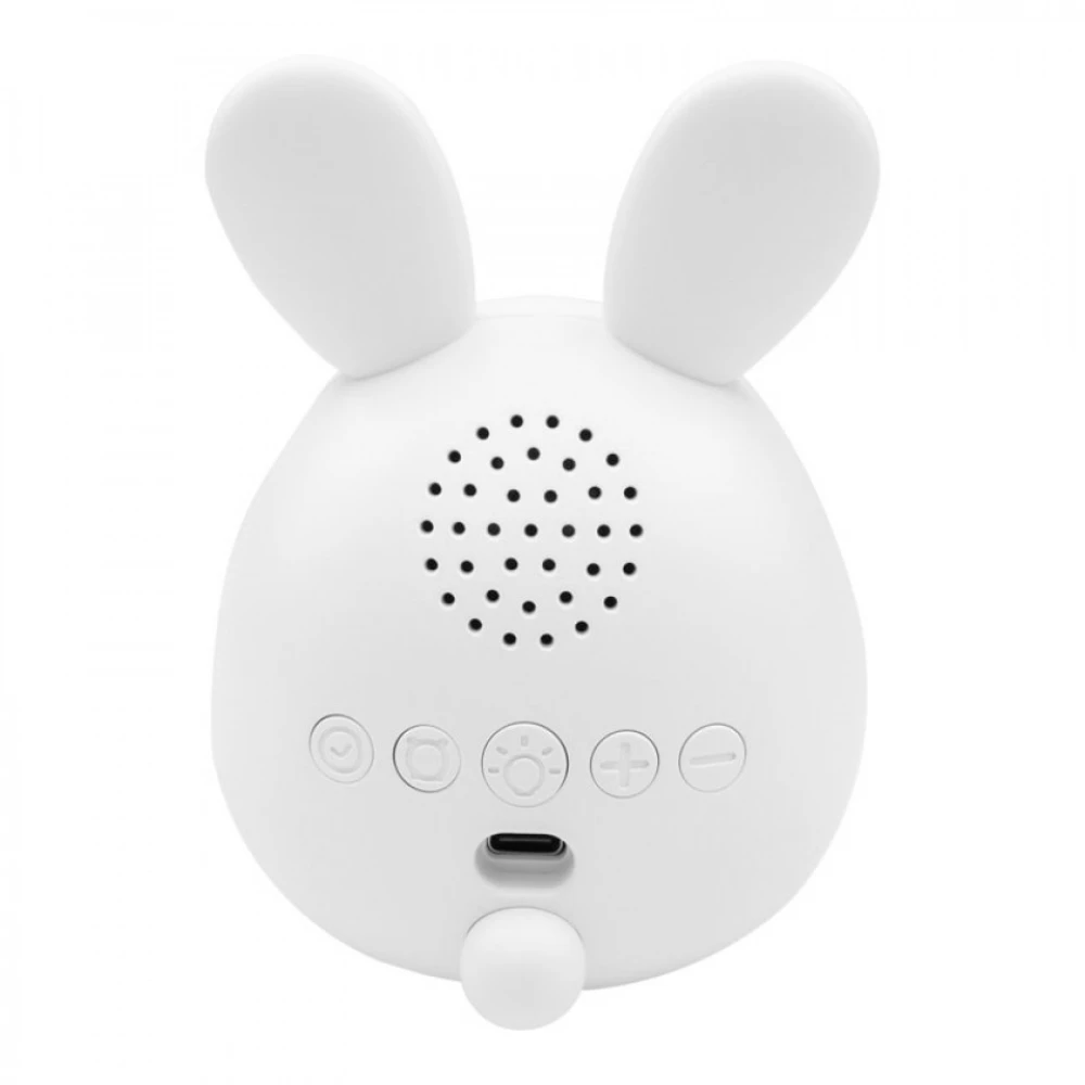 Φωτιζόμενο Ηλεκτρονικό Ξυπνητήρι Κουνελάκι Λευκό