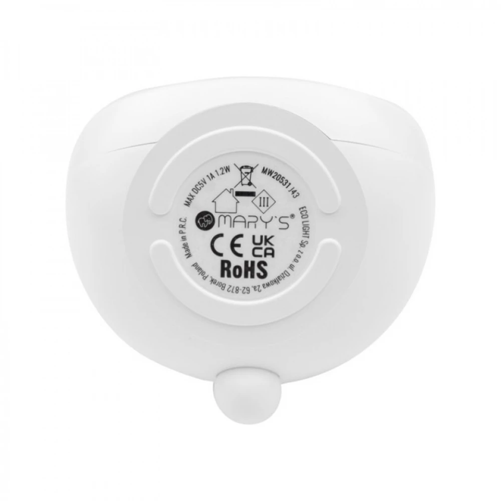 Φωτιζόμενο Ηλεκτρονικό Ξυπνητήρι Κουνελάκι Λευκό