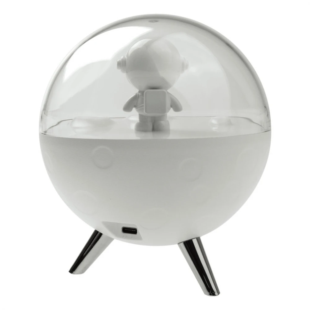 Παιδικό Φωτιστικό Νυκτός Φεγγάρι με Αστροναύτη Λευκό