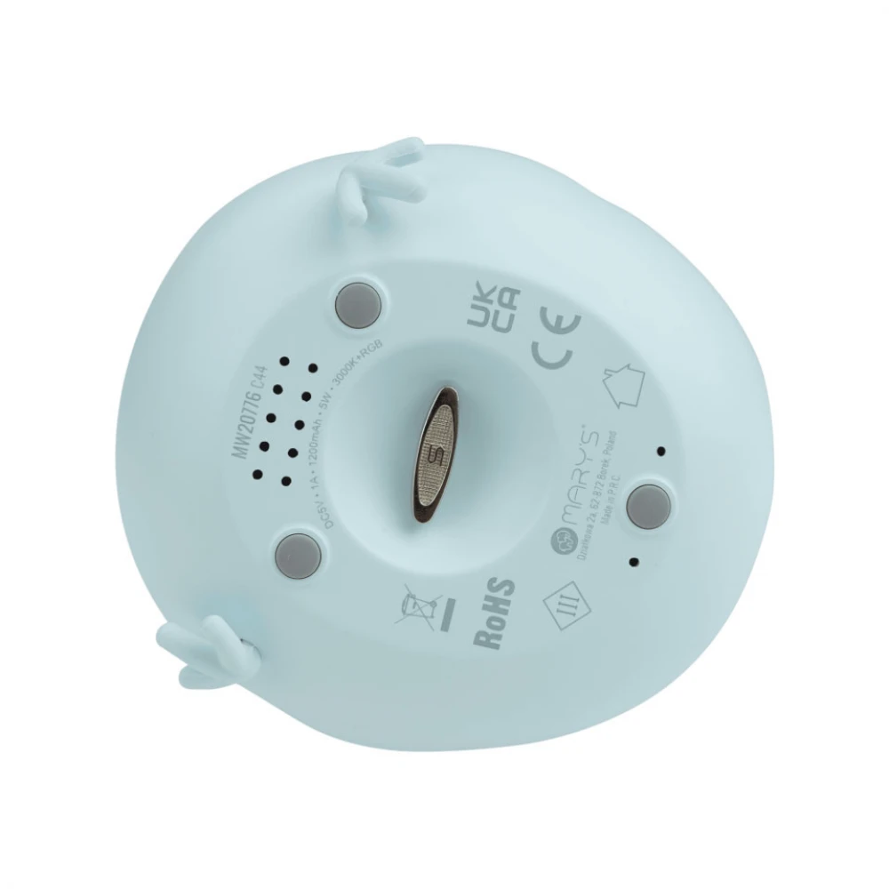 Παιδικό Φωτιστικό Νυκτός Μουσικό Κουτί Καρουζέλ με Αλογάκια Μπλε