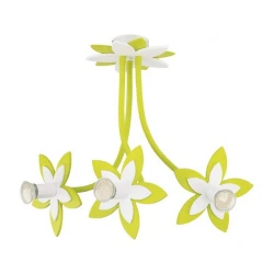 Παιδικό Φωτιστικό Οροφής Flower Σε Ροζ ή Λαχανί - 3 x gu10 max 35W