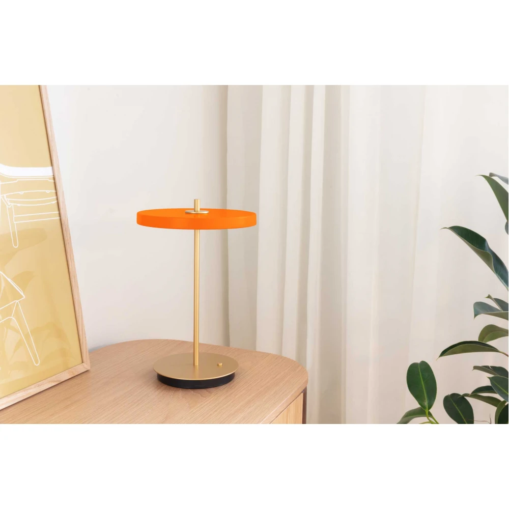 LED Πορτατίφ Μπαταρίας Επαναφορτιζόμενο Asteria Move Nuance Orange Dimmable by UMAGE