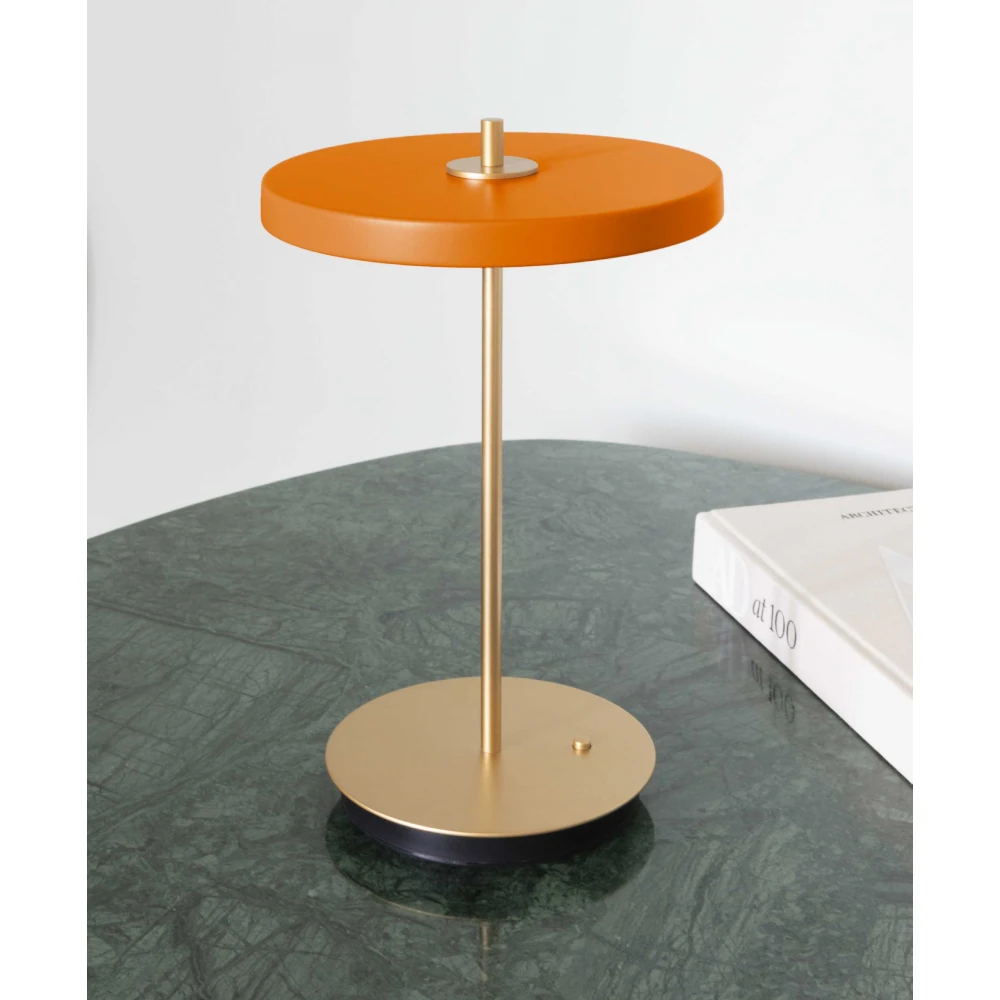 LED Πορτατίφ Μπαταρίας Επαναφορτιζόμενο Asteria Move Nuance Orange Dimmable by UMAGE
