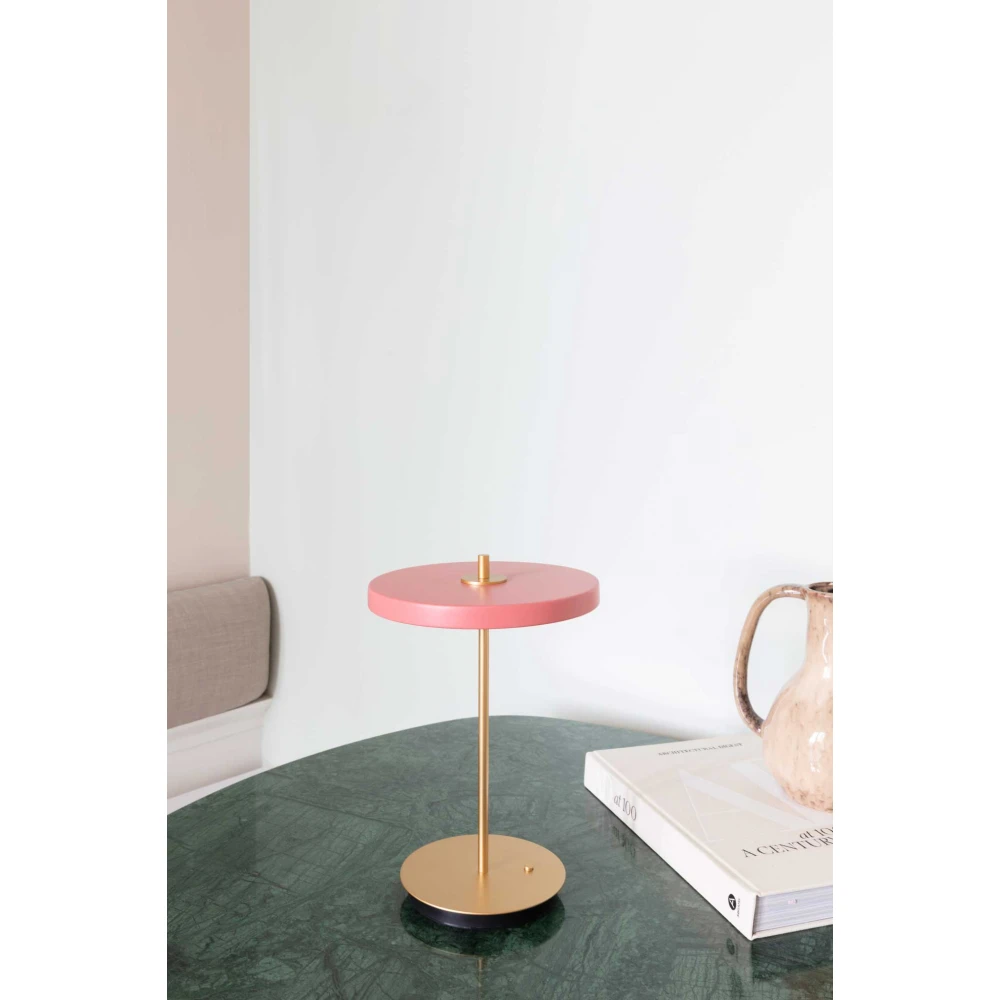 LED Πορτατίφ Μπαταρίας Επαναφορτιζόμενο Asteria Move Nuance Rose Dimmable by UMAGE