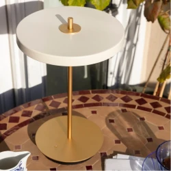 LED Πορτατίφ Μπαταρίας Επαναφορτιζόμενο Asteria Move Pearl White Dimmable by UMAGE