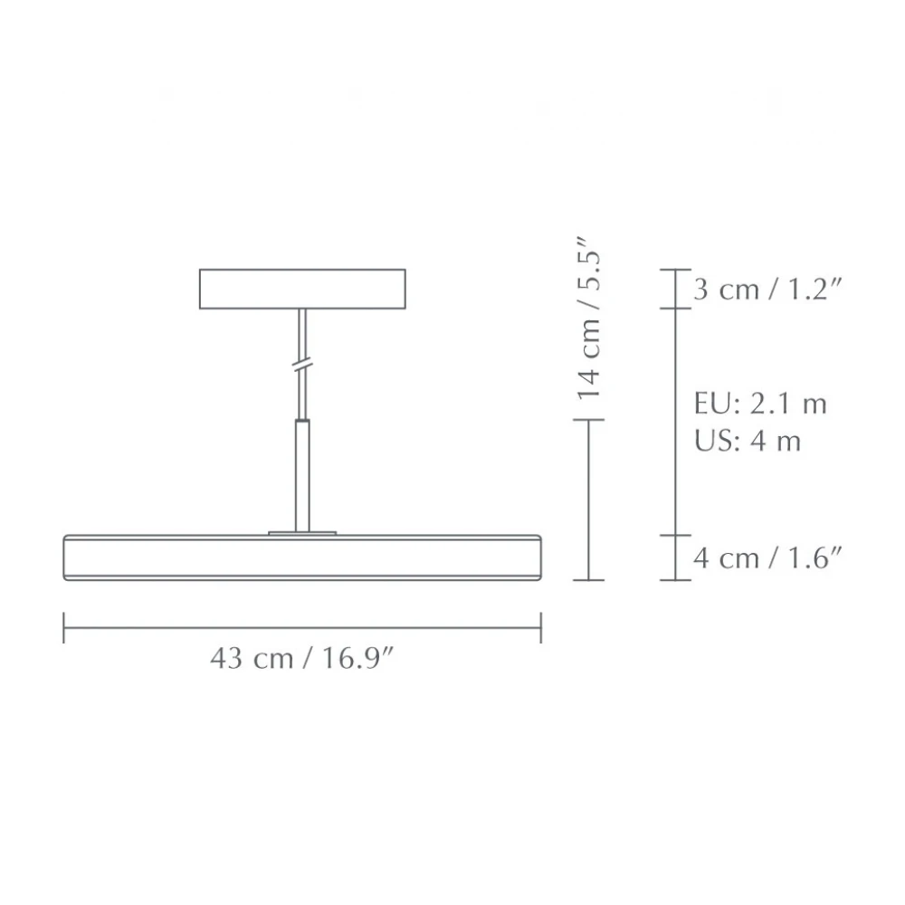 Κρεμαστό Φωτιστικό LED Dimmable Asteria Forest  Medium G43cm by UMAGE