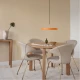 Κρεμαστό Φωτιστικό LED Asteria Nuance Orange 17W G43cm by UMAGE