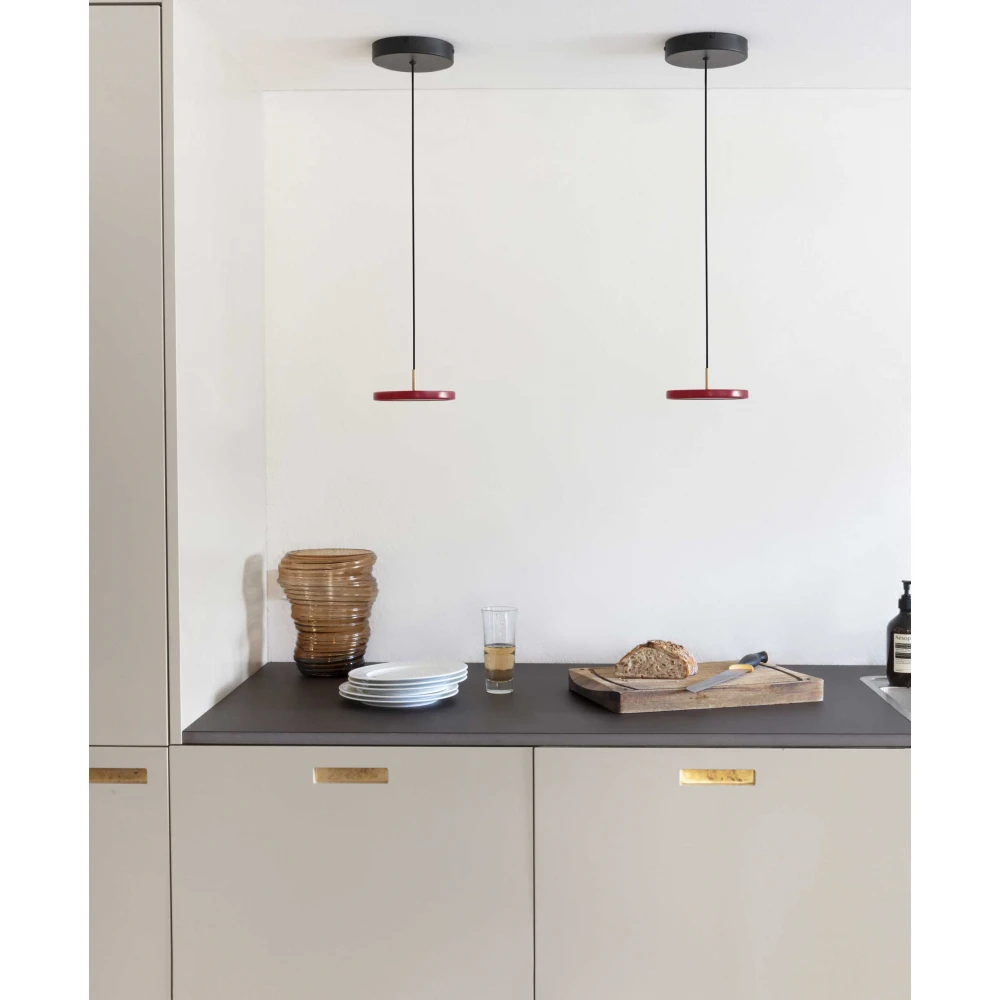 Κρεμαστό Φωτιστικό LED Asteria Micro Ruby Red 12W Φ15cm Dimmable by UMAGE