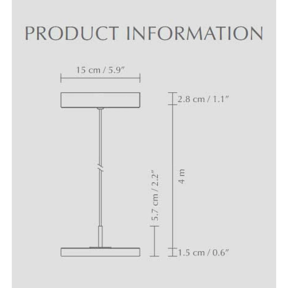 Κρεμαστό Φωτιστικό LED Asteria Micro Black 12W Φ15cm Dimmable by UMAGE