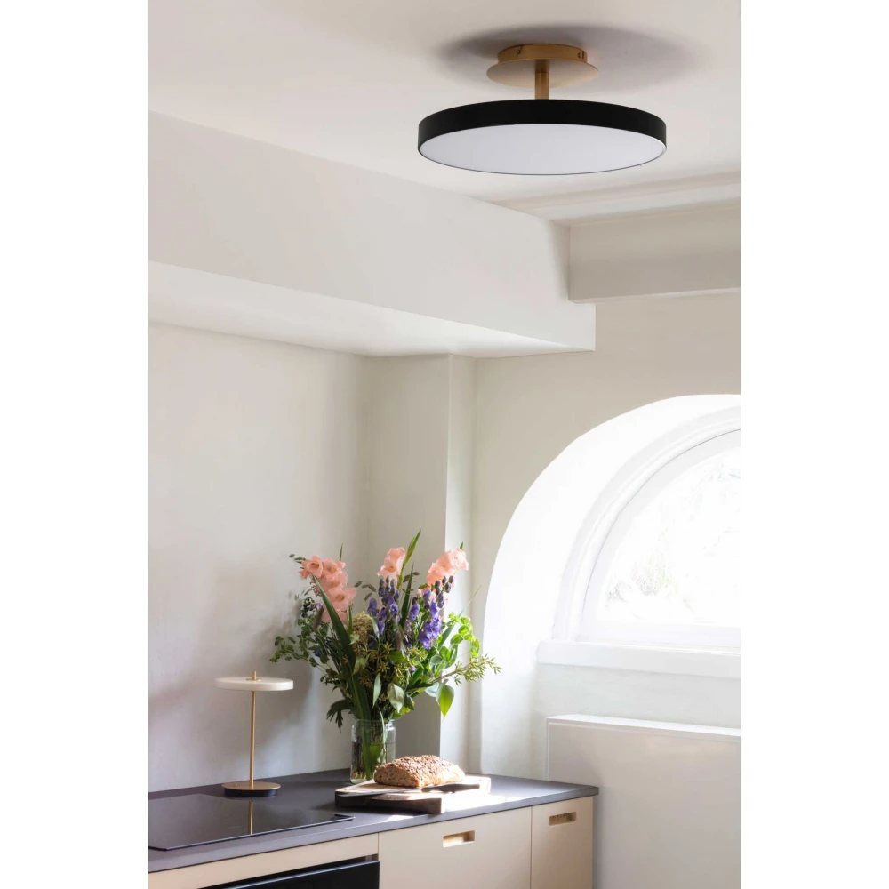 Φωτιστικό Οροφής LED Asteria Up Medium Black 17W Φ43cm Dimmable by UMAGE