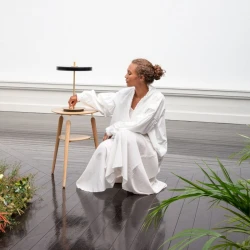 LED Πορτατίφ Asteria Table Black 13W Φ31cm Dimmable by UMAGE