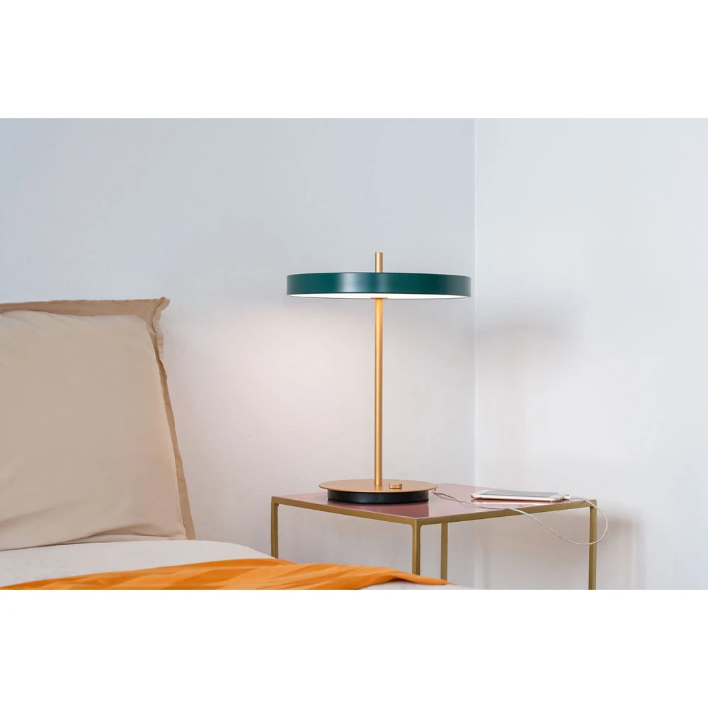 LED Πορτατίφ Asteria Table Forest Green 13W Φ31cm Dimmable by UMAGE