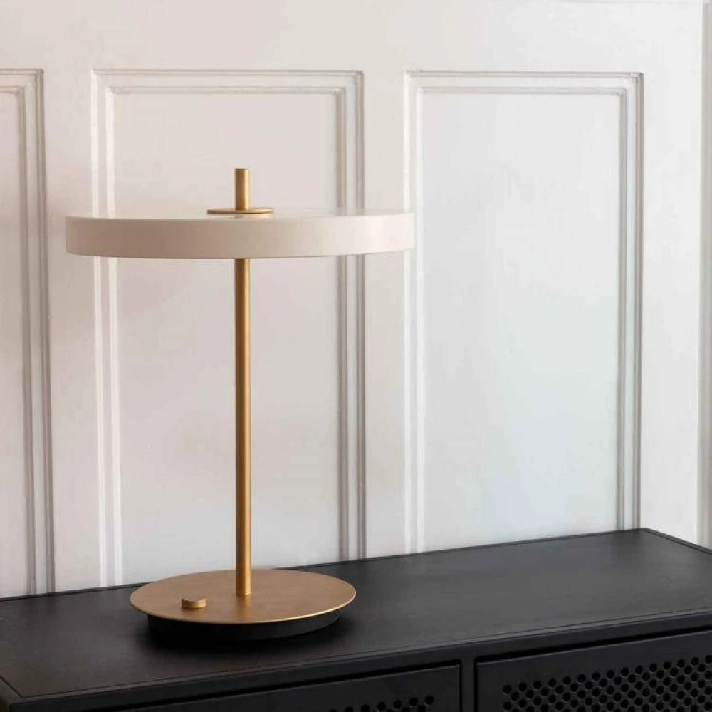 LED Πορτατίφ Asteria Table Pearl White 13W Φ31cm Dimmable by UMAGE