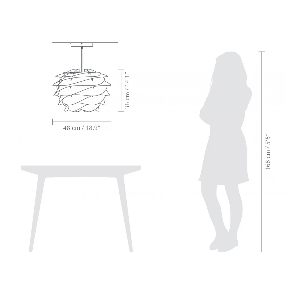 Φωτιστικό CARMINA Φ48 Λευκό by UMAGE