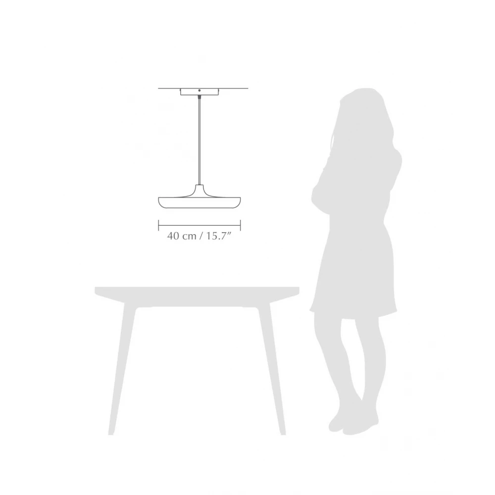 Κρεμαστό Φωτιστικό Cassini LED Medium 14W Λευκό - UMAGE