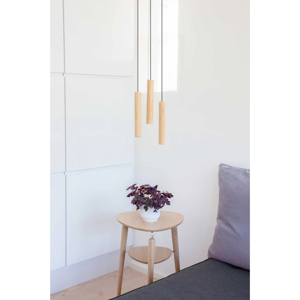 LED Κρεμαστό Φωτιστικό Τρίφωτο Από Ξύλο Δρυς Φυσικό  - OAK 3x2W Chimes Cluster 3 by UMAGE