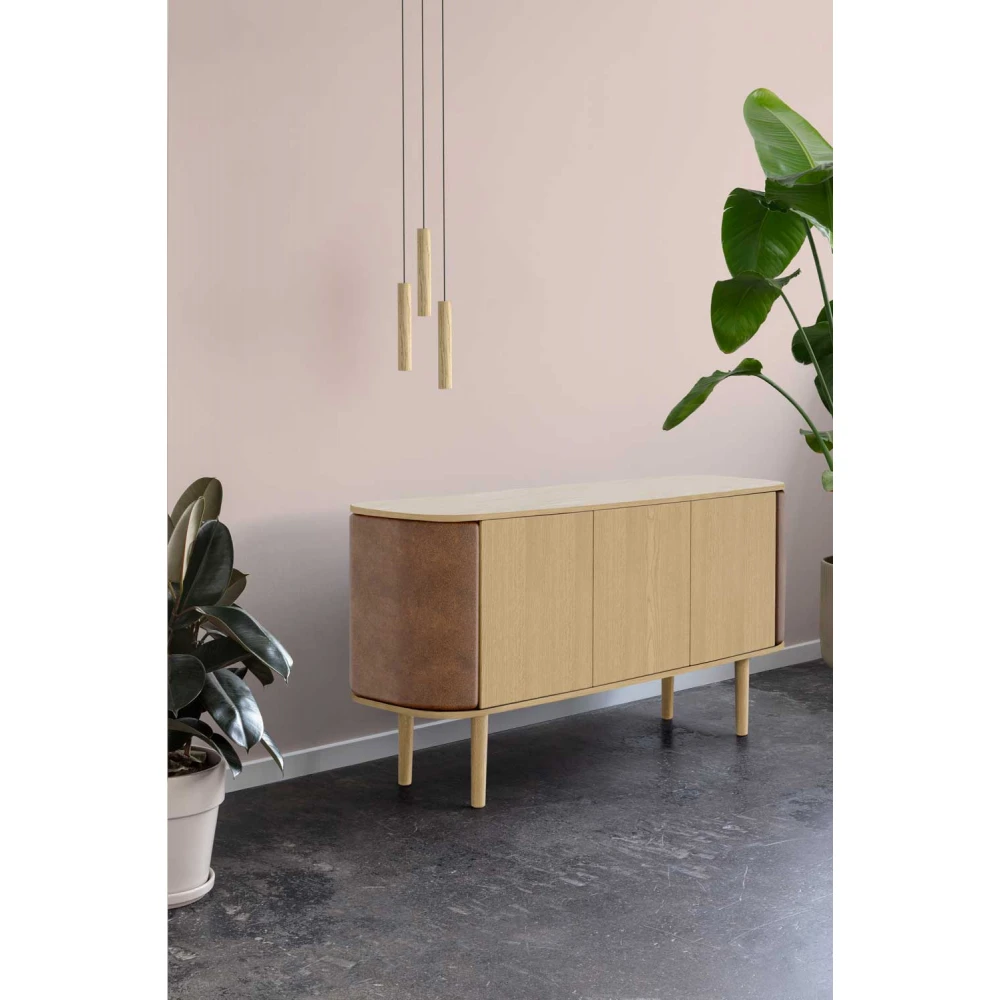 LED Κρεμαστό Φωτιστικό Τρίφωτο Από Ξύλο Δρυς Φυσικό  - OAK 3x2W Chimes Cluster 3 by UMAGE