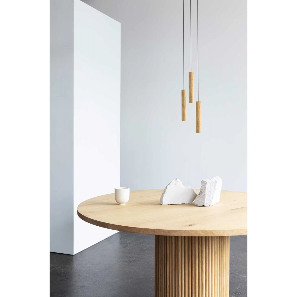 LED Κρεμαστό Φωτιστικό Τρίφωτο Από Ξύλο Δρυς Φυσικό  - OAK 3x2W Chimes Cluster 3 by UMAGE