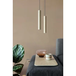 LED Κρεμαστό Φωτιστικό Από Ξύλο Δρυς Φυσικό  - OAK 2W Chimes by UMAGE
