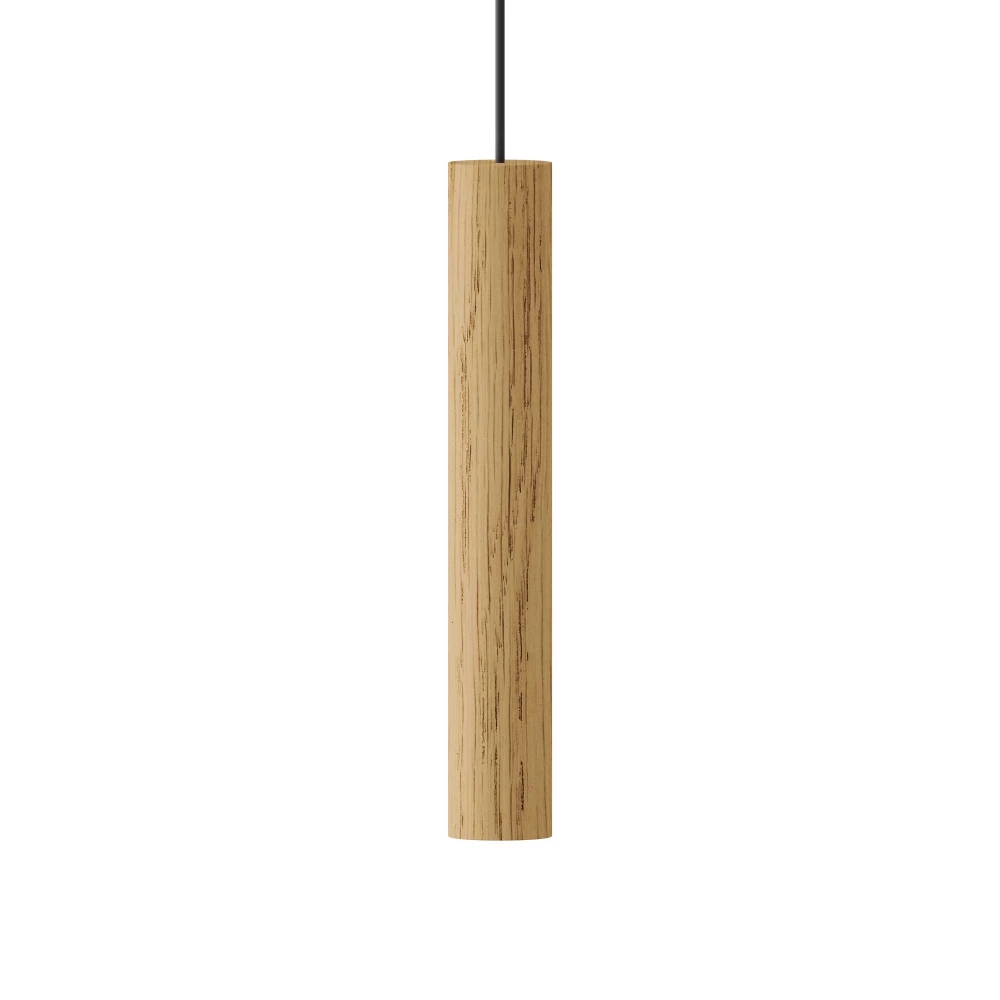 LED Κρεμαστό Φωτιστικό Από Ξύλο Δρυς Φυσικό  - OAK 2W Chimes by UMAGE