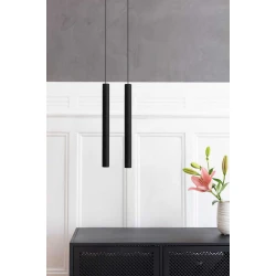 LED Κρεμαστό Φωτιστικό Από Ξύλο Δρυς Μαύρο - Black OAK 4W Chimes Tall by UMAGE