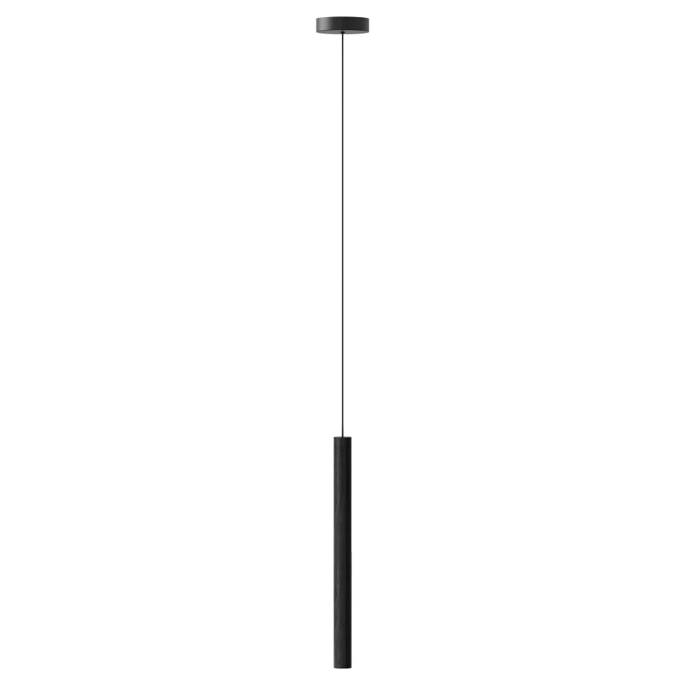 LED Κρεμαστό Φωτιστικό Από Ξύλο Δρυς Μαύρο - Black OAK 4W Chimes Tall by UMAGE
