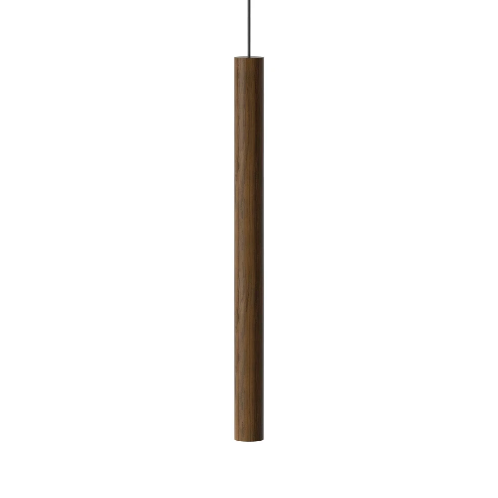 LED Κρεμαστό Φωτιστικό Από Ξύλο Δρυς Σκούρο - OAK 4W Chimes Tall by UMAGE