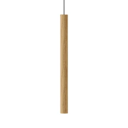 LED Κρεμαστό Φωτιστικό Από Ξύλο Δρυς Φυσικό  - OAK 2W Chimes Tall by UMAGE