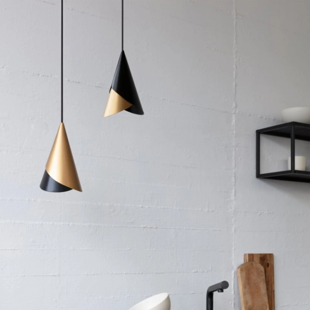 Φωτιστικό Μεταλλικό Cornet Μαύρο Χρυσό by UMAGE