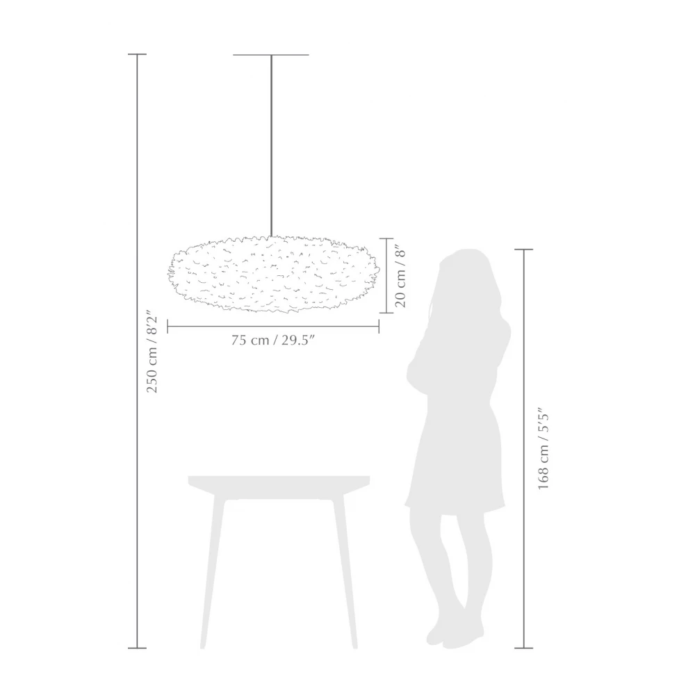 Φωτιστικό Πούπουλο Eos Esther Large Γαλάζιο by UMAGE