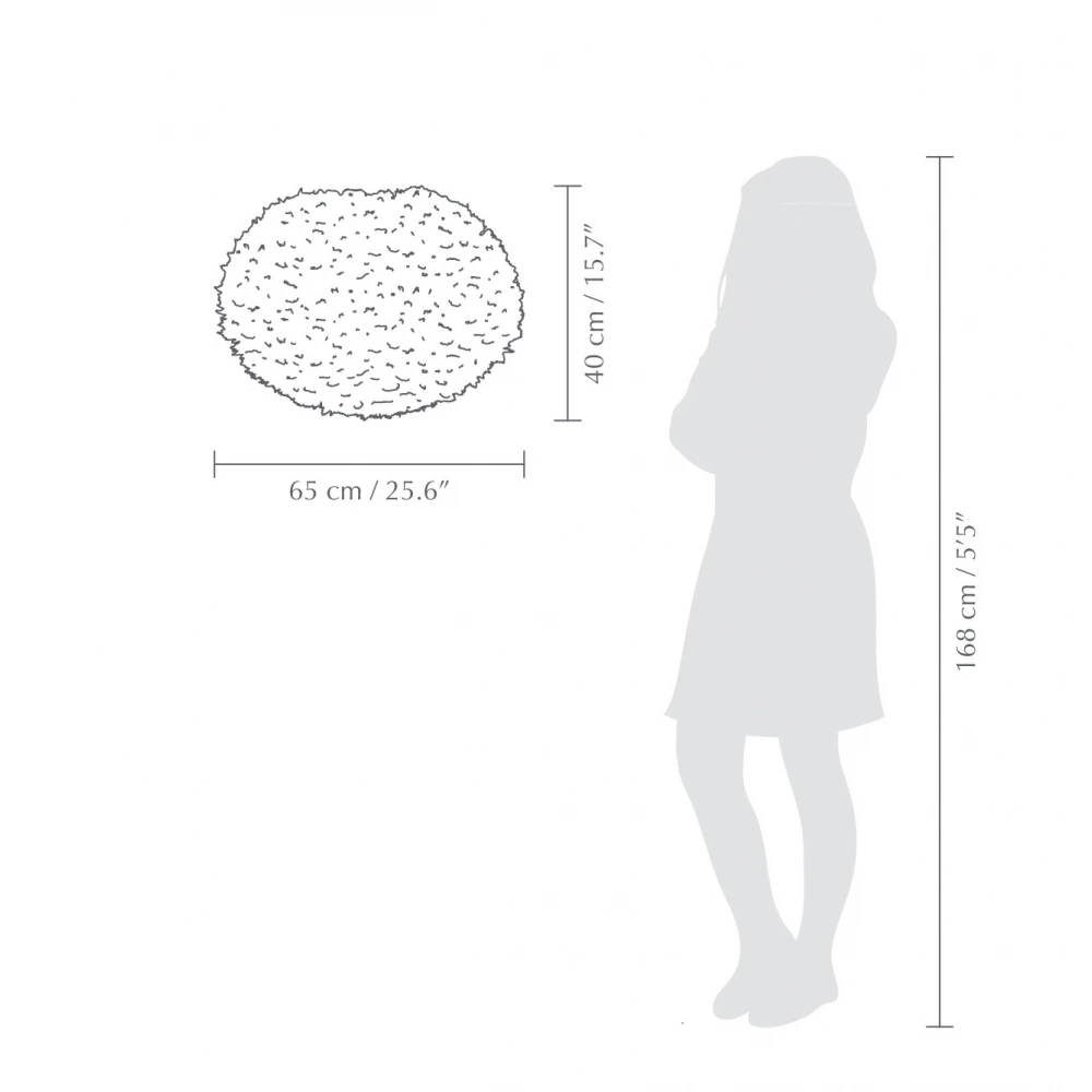 Φωτιστικό με Πούπουλο EOS Large Μπεζ Φ65 by UMAGE