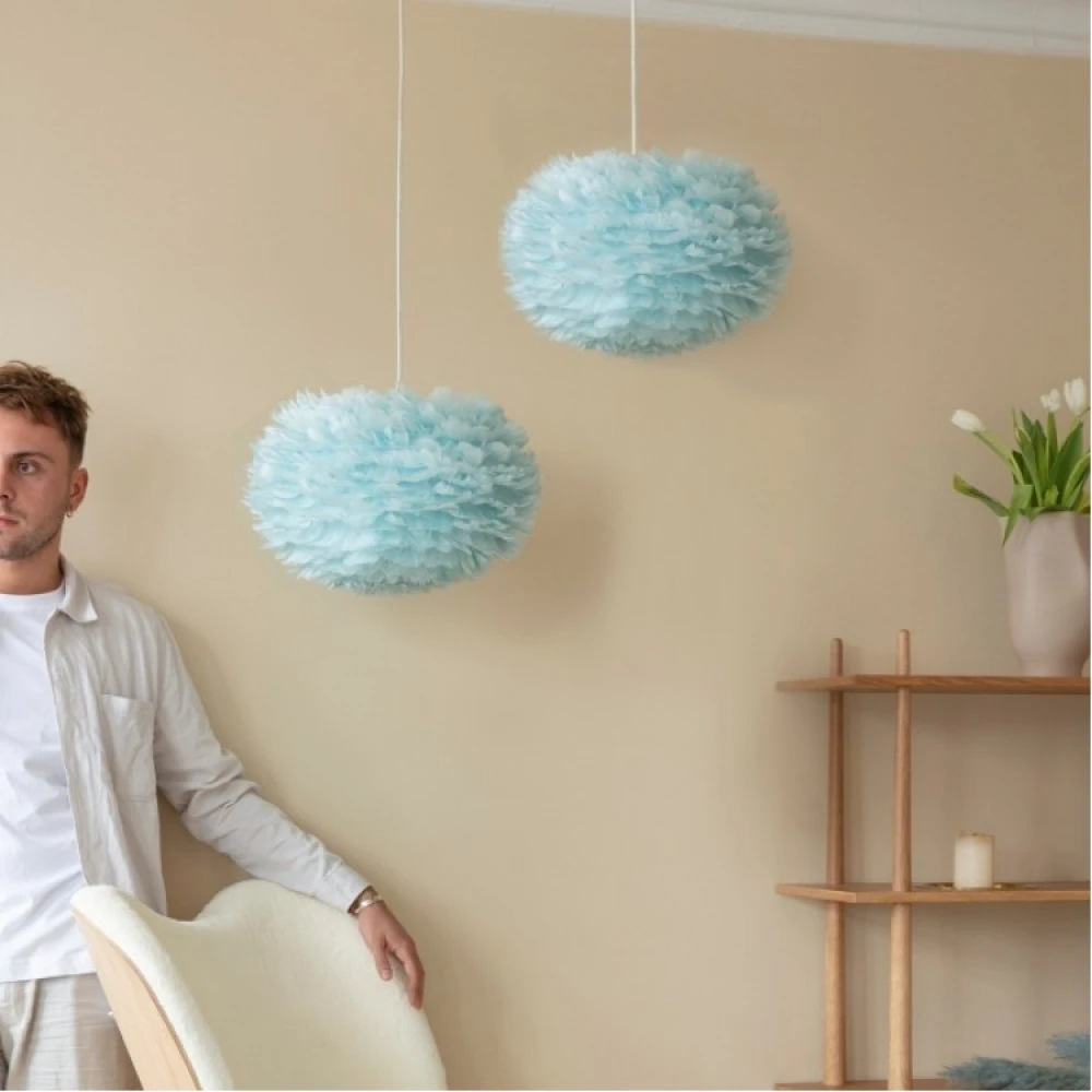 Φωτιστικό με Πούπουλο EOS Γαλάζιο Medium Φ45 by UMAGE