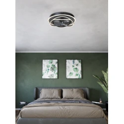 Ανεμιστήρας Οροφής Με Φως LED-CCT-AC ΜΑΥΡΟ NAMORI - Eglo