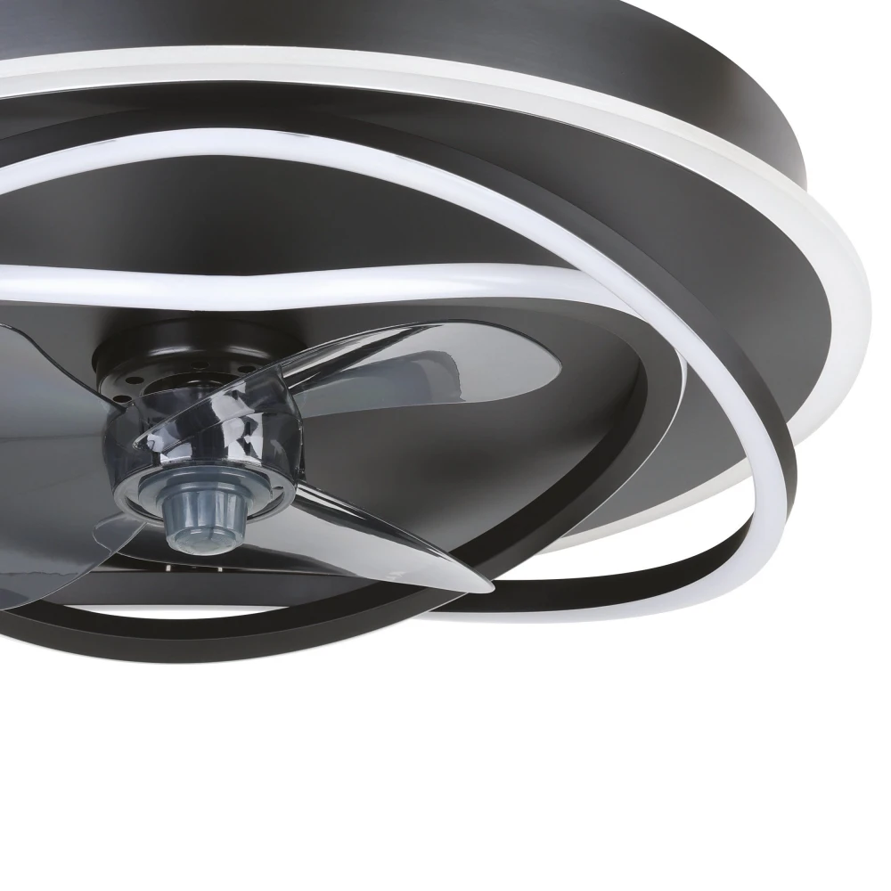 Ανεμιστήρας Οροφής Με Φως LED-CCT-AC ΜΑΥΡΟ NAMORI - Eglo